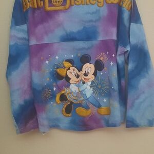Disney Blue and Purple Tie-Dye Shirt